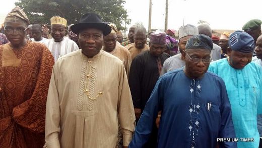 Olusegun Obasanjo and Goodluck Jonathan