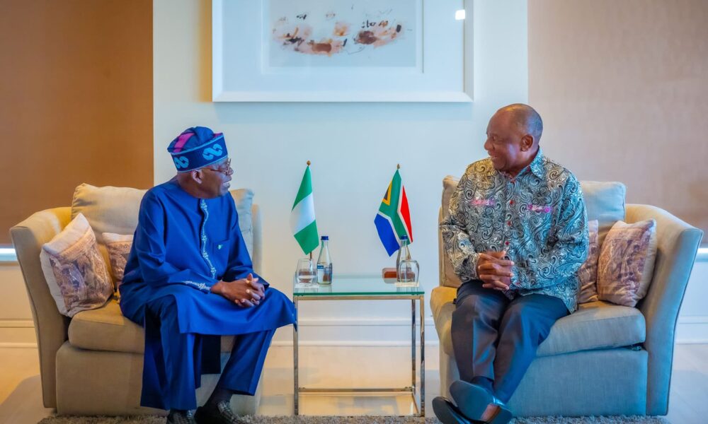 South Africa's Ramaphosa Thanks Tinubu For Attending Inauguration ...